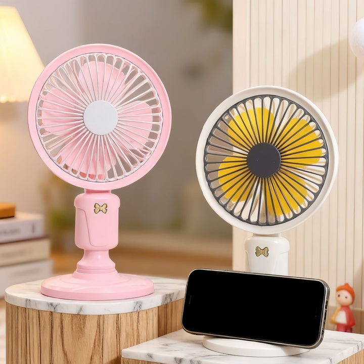 Ladies Portable Table Fan in Playful Design Stornfield