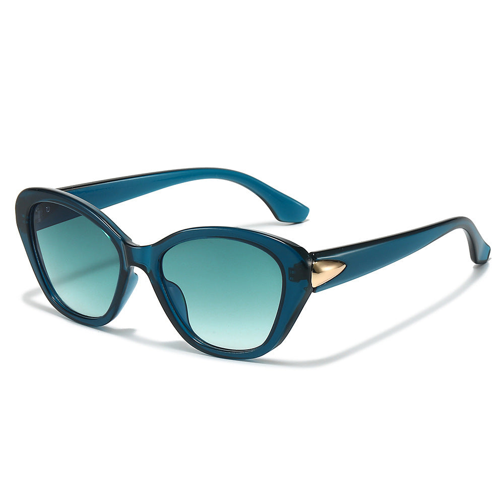 Stylish Cat-Eye Sunglasses with Elegant Gold Detail Stornfield