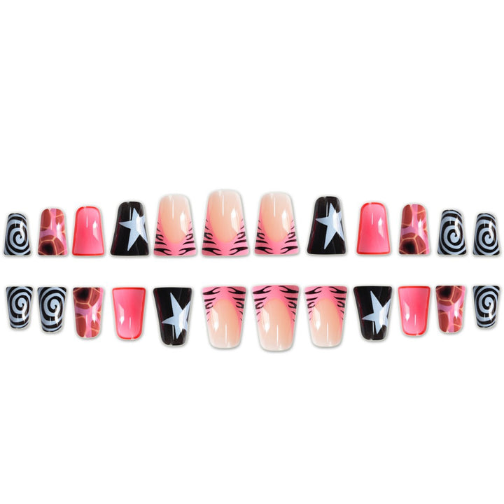 Trendy Artistic Press-On Nail Set Stornfield
