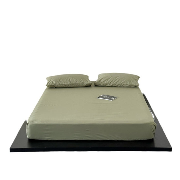 Fine jersey fitted sheet set with extra-elastic around rubber and smooth finish