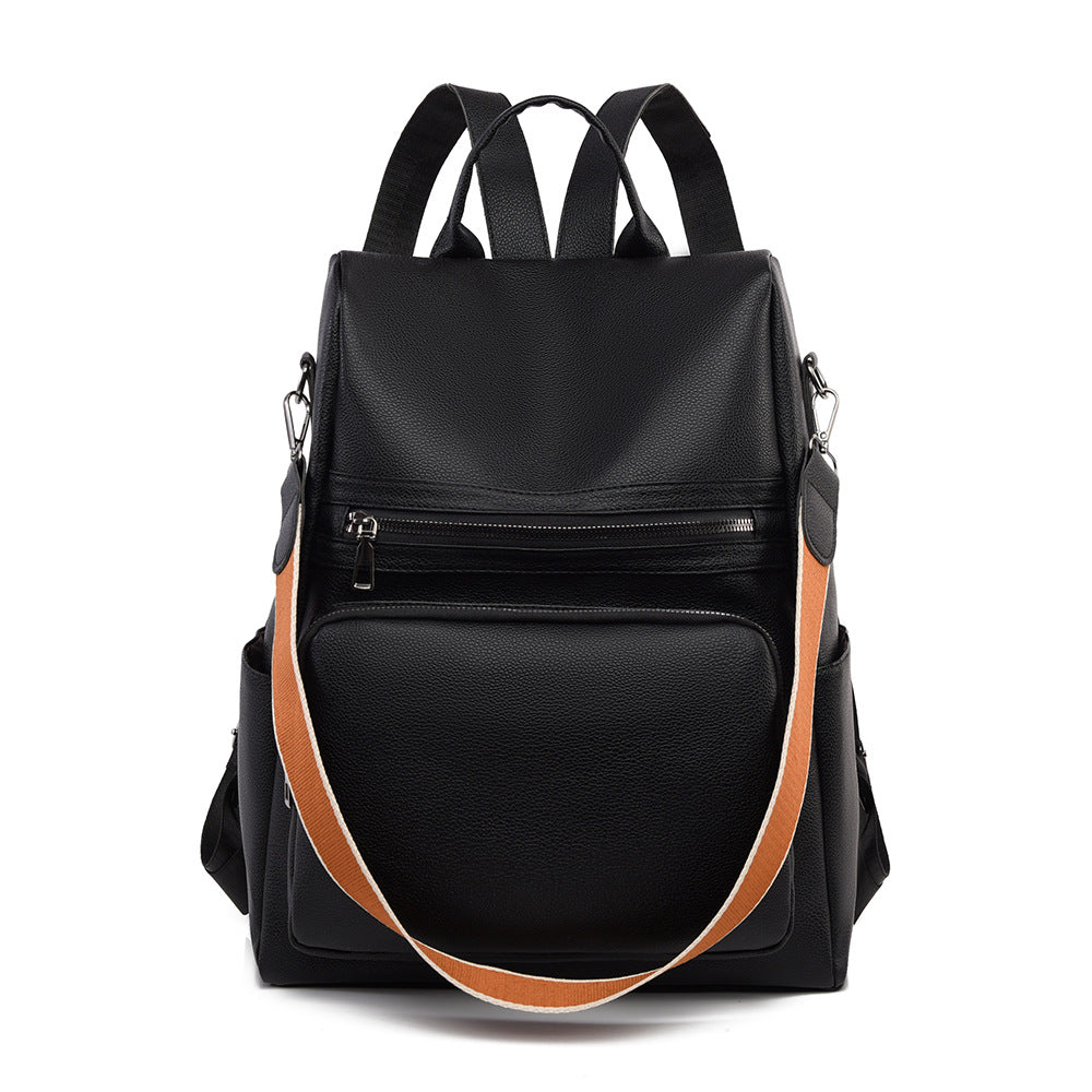 Structured Leather Travel Backpack Stornfield