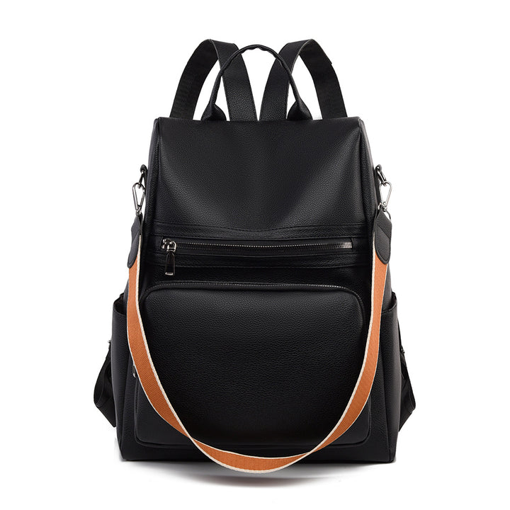 Structured Leather Travel Backpack Stornfield