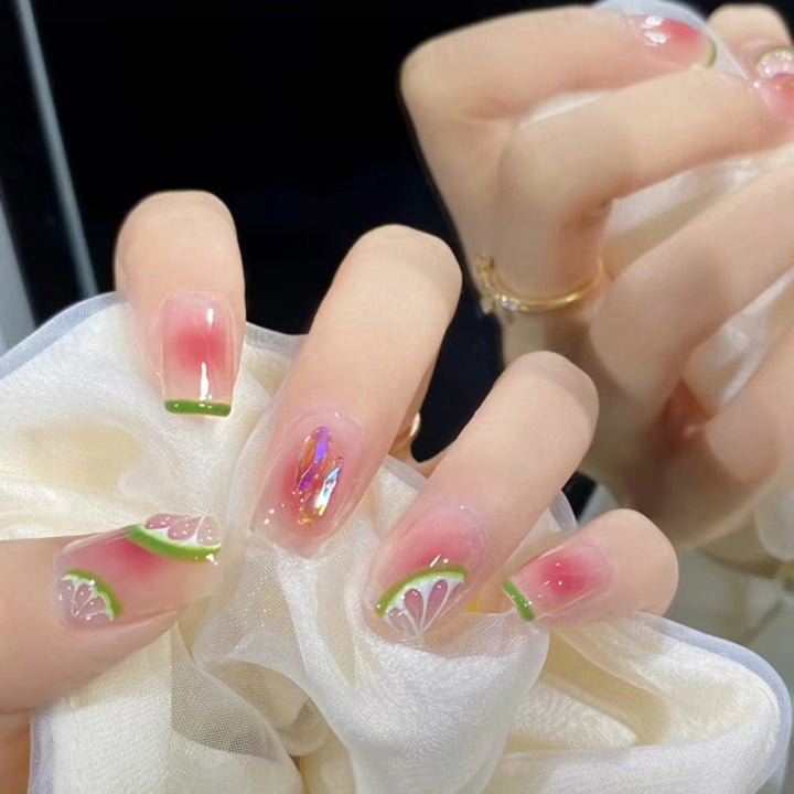 Creative art fake nails with fruit design Stornfield