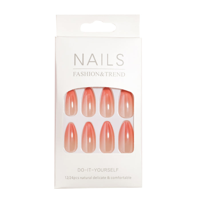 Ultra-Glossy Almond-Shaped Press-On Nail Collection Stornfield