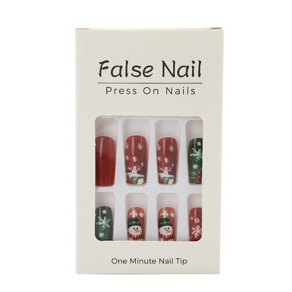 Festive artificial nails with Christmas motifs Stornfield