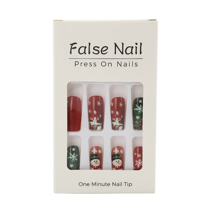 Festive artificial nails with Christmas motifs Stornfield