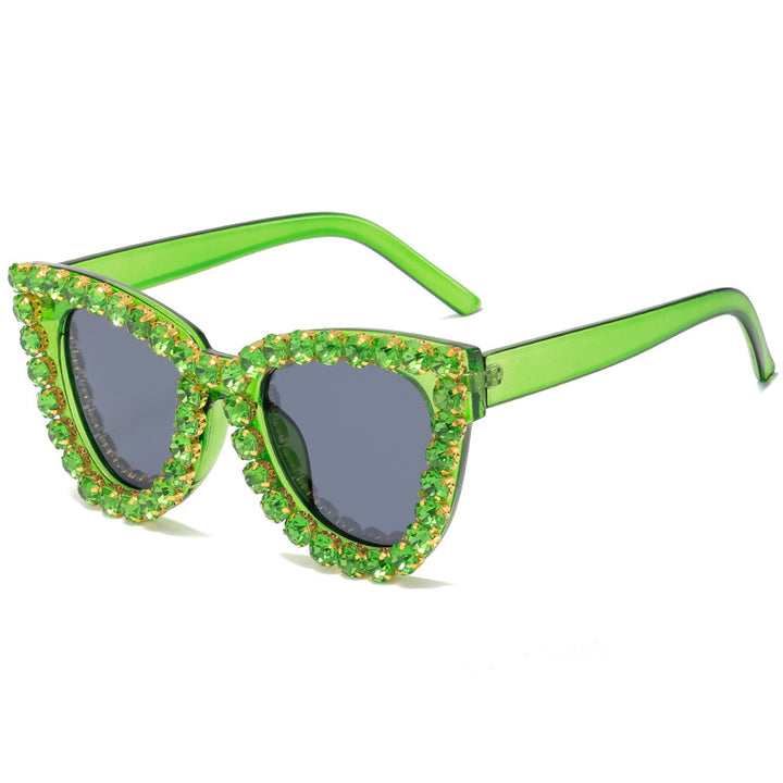 Women’s extravagant oversized sunglasses with crystal embellishments Stornfield