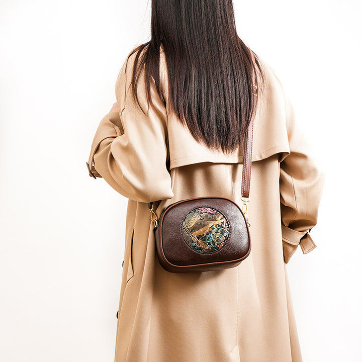 Artistic Embellished Crossbody Bag