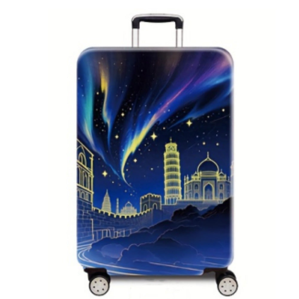Women’s hard-shell suitcase with stunning world city motif Stornfield