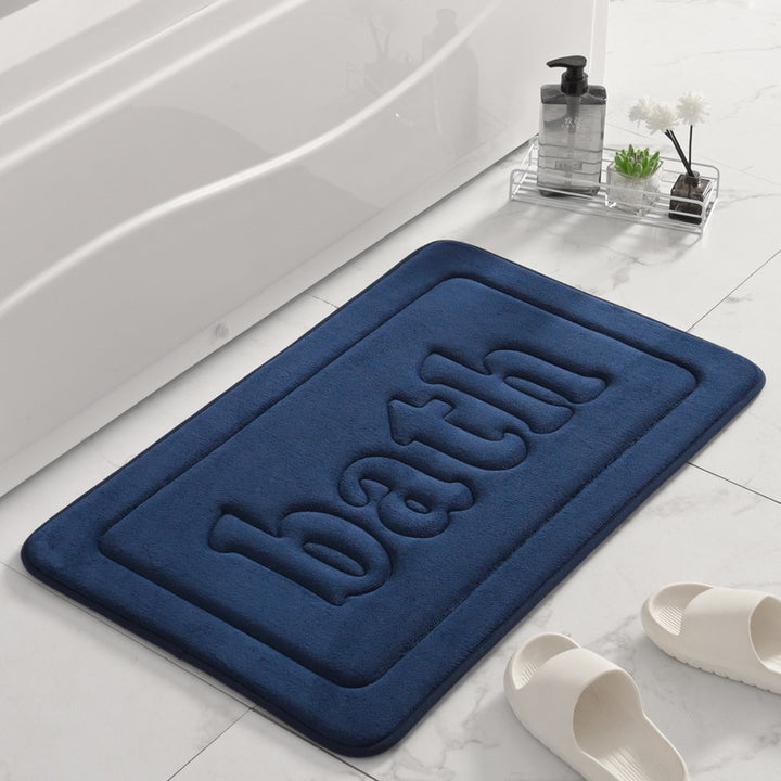 Plush Textured Bath Mat