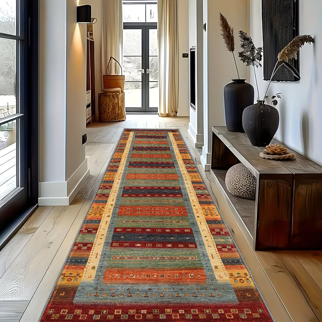 Geometric Patterned Runner Rug