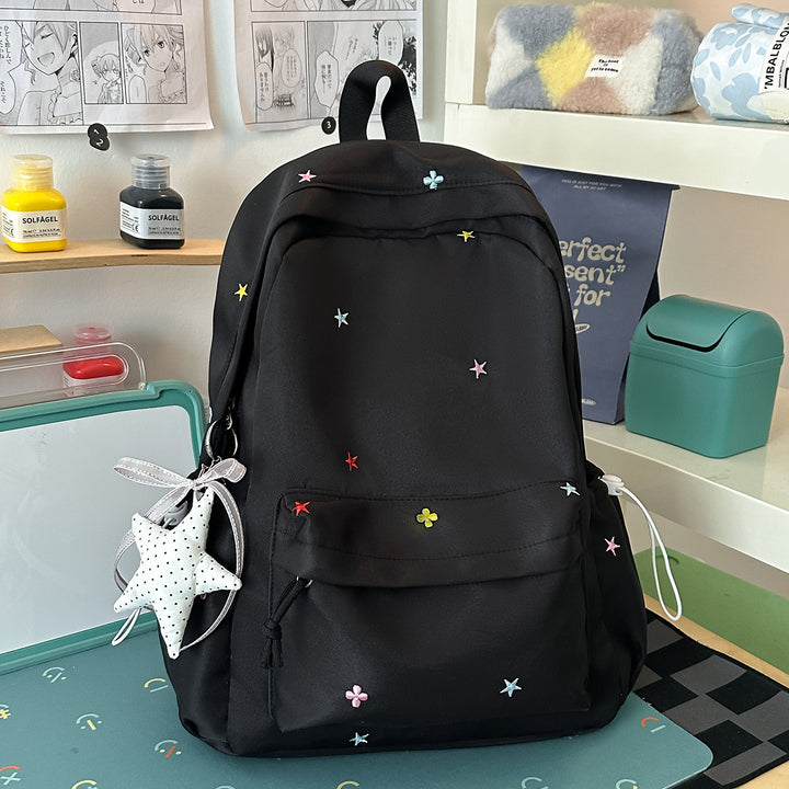 Casual Embroidered Star Backpack Stornfield