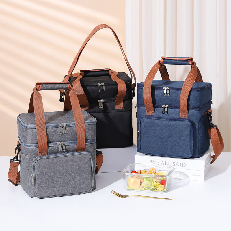 Insulated Multi-Compartment Food Cooler Tote Stornfield
