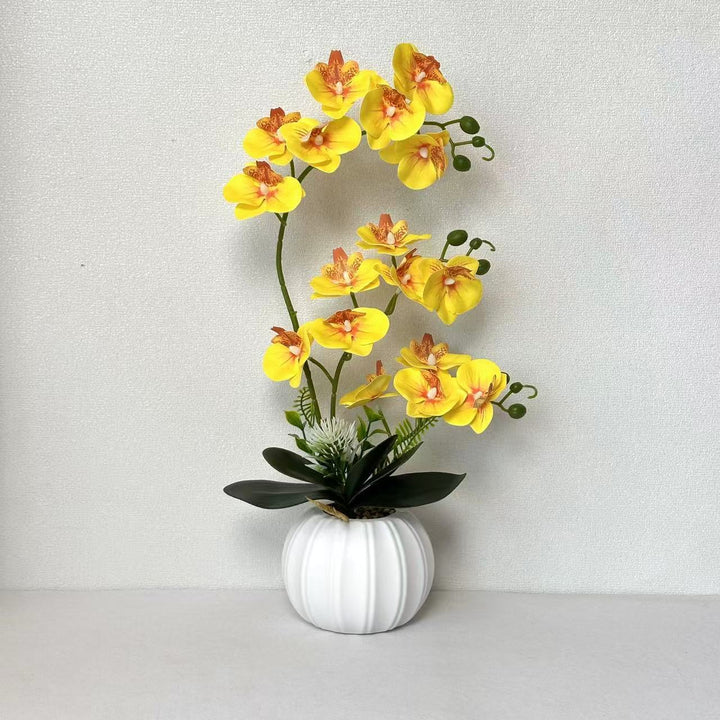 Elegant Artificial Orchid Blossom Arrangement