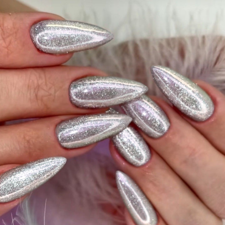 Glittery Stiletto Press-On Nails Stornfield