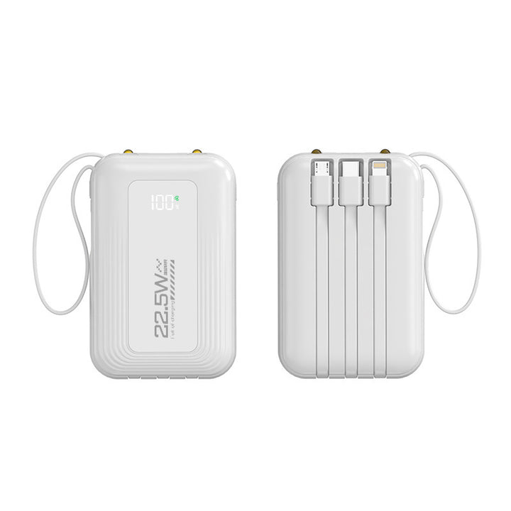 Portable power bank with integrated fast charging ports and digital display Stornfield