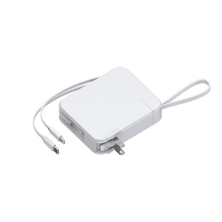 Portable power bank with retractable charging cable and digital display Stornfield