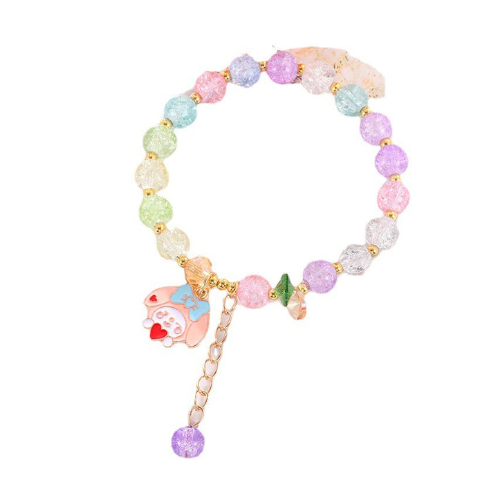 Playful bracelet with colorful glass beads Stornfield