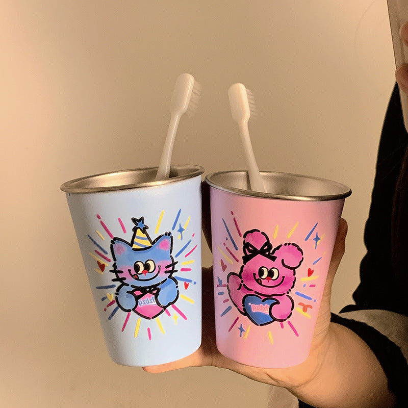 Insulated mug with cheerful bear motif Stornfield