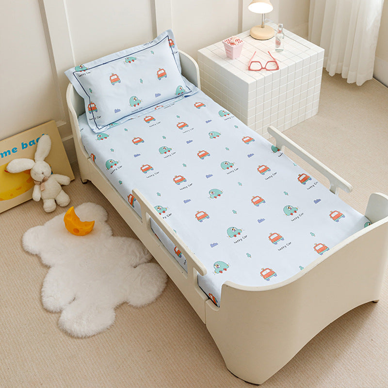 Toddler Fitted Bed Sheet and Pillowcase Set