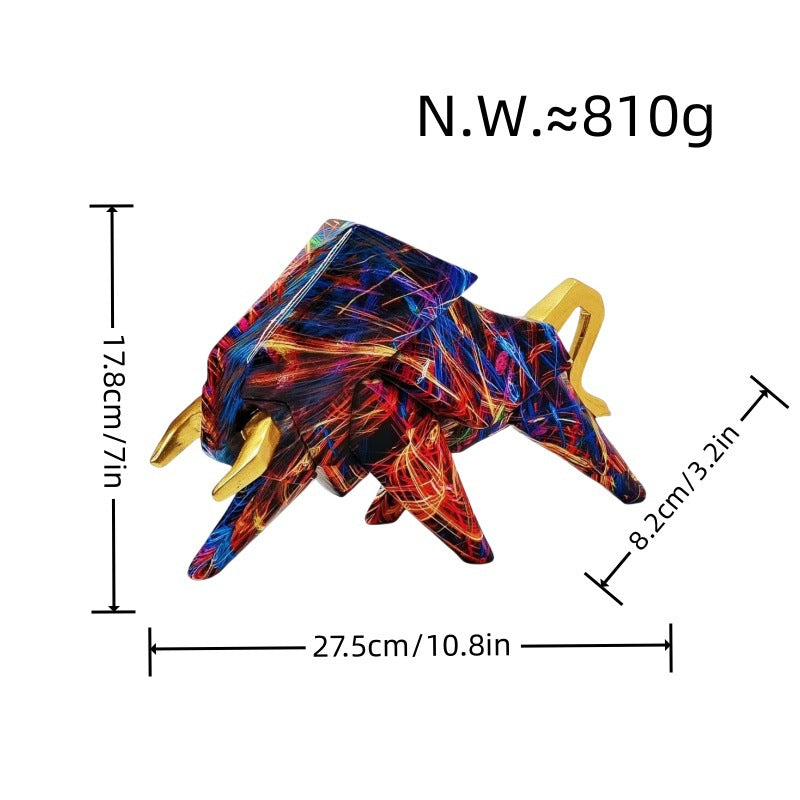 Colorful lion figure made of high-quality resin Stornfield