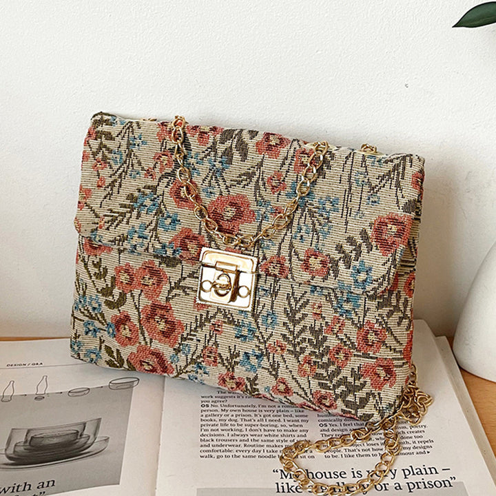 Floral Patterned Evening Clutch
