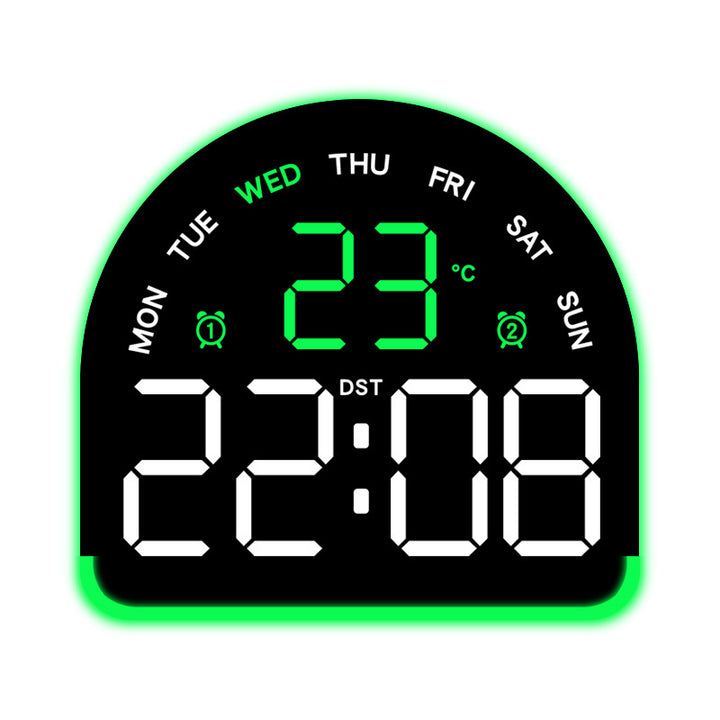 Digital alarm clock with temperature and day of the week display Stornfield