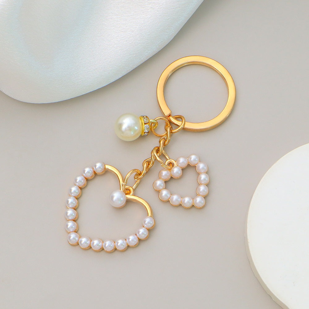Keychain with heart and flower motif Stornfield