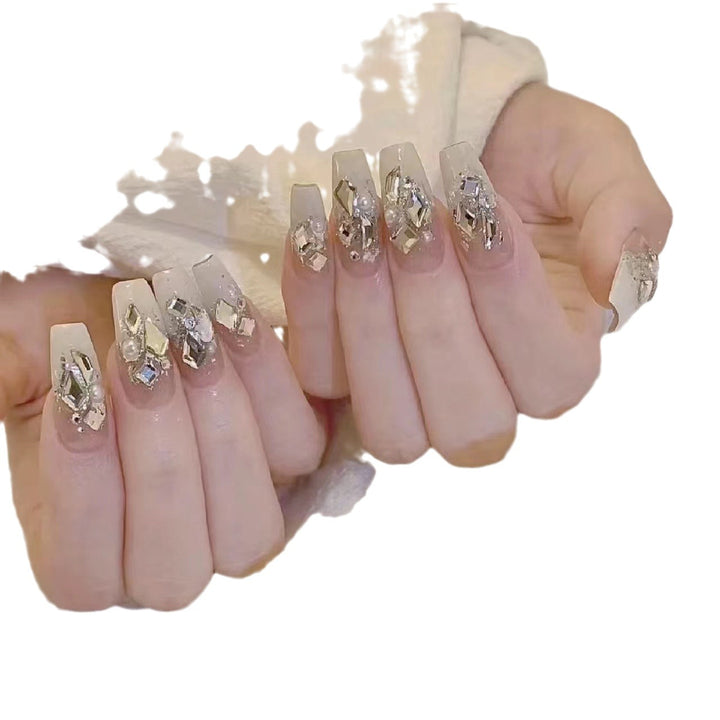 Luxury Rhinestone-Embellished Press-On Nail Set