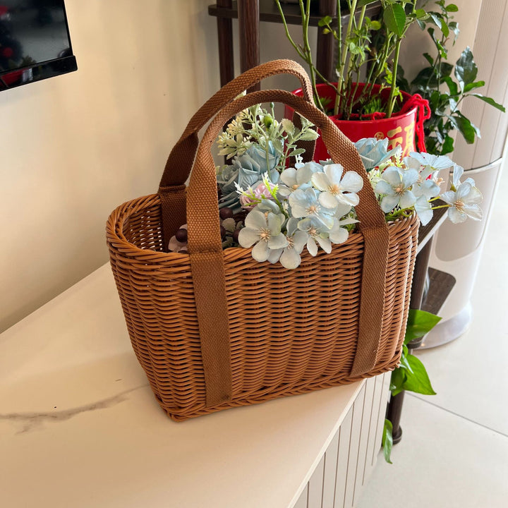 Women Handmade Storage Basket Made of Natural Material Stornfield