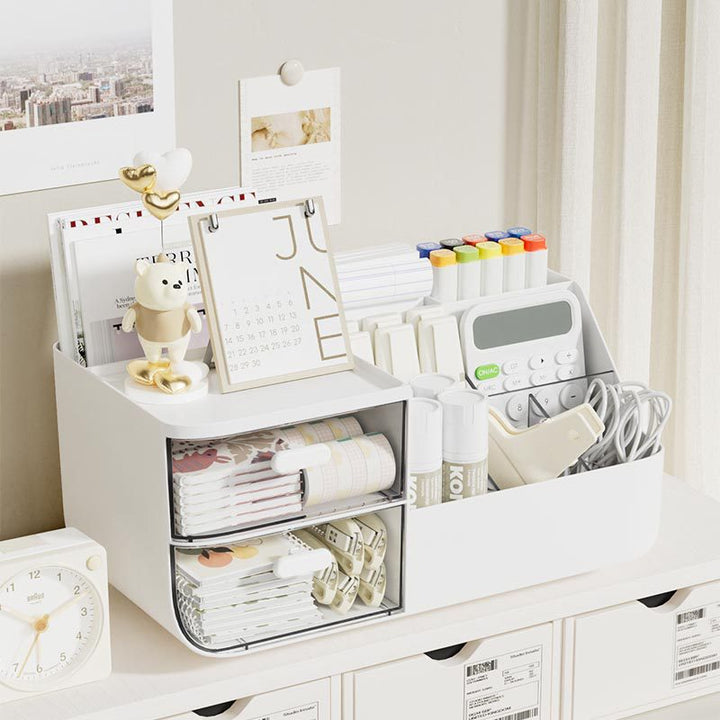 Multi-Functional Desk Organizer with Drawers and Compartments Stornfield