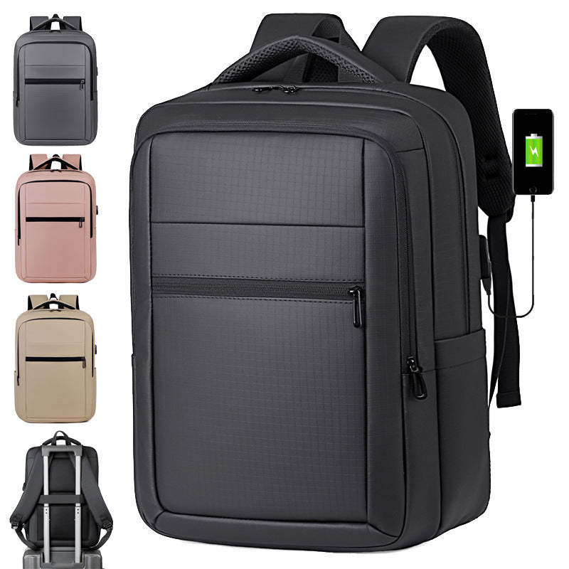 Stylish business backpack with protective compartments and ergonomic carrying system Stornfield