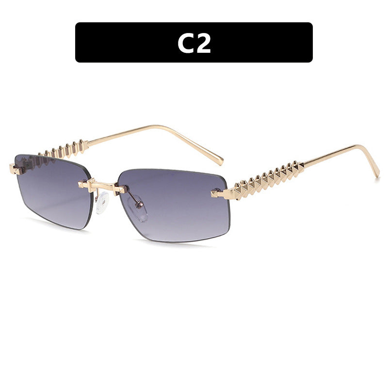 Women's square sunglasses with filigree frame and luxurious accents Stornfield