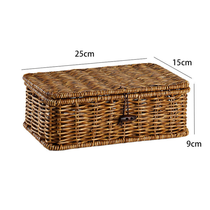 Handcrafted Natural Wicker Storage Chest Stornfield