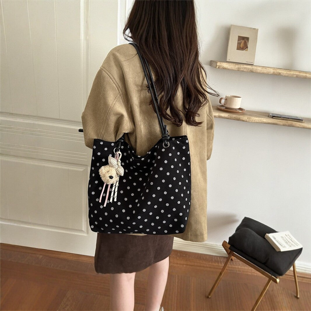 Charming Polka Dot Tote Bag