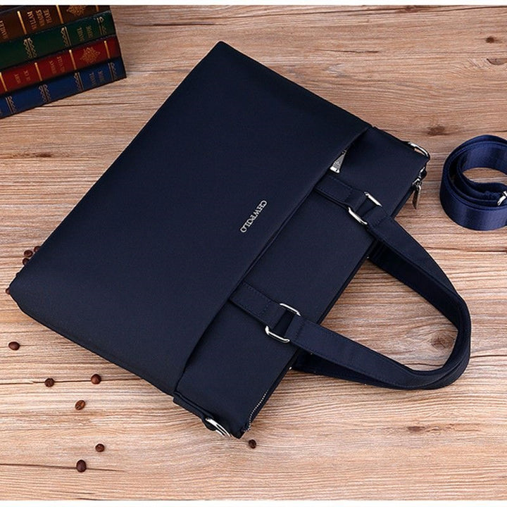 Stylish Laptop Briefcase With Water-Repellent Material And Adjustable Shoulder Strap Stornfield