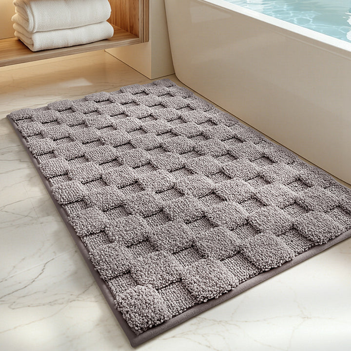 Plush Textured Bath Mat