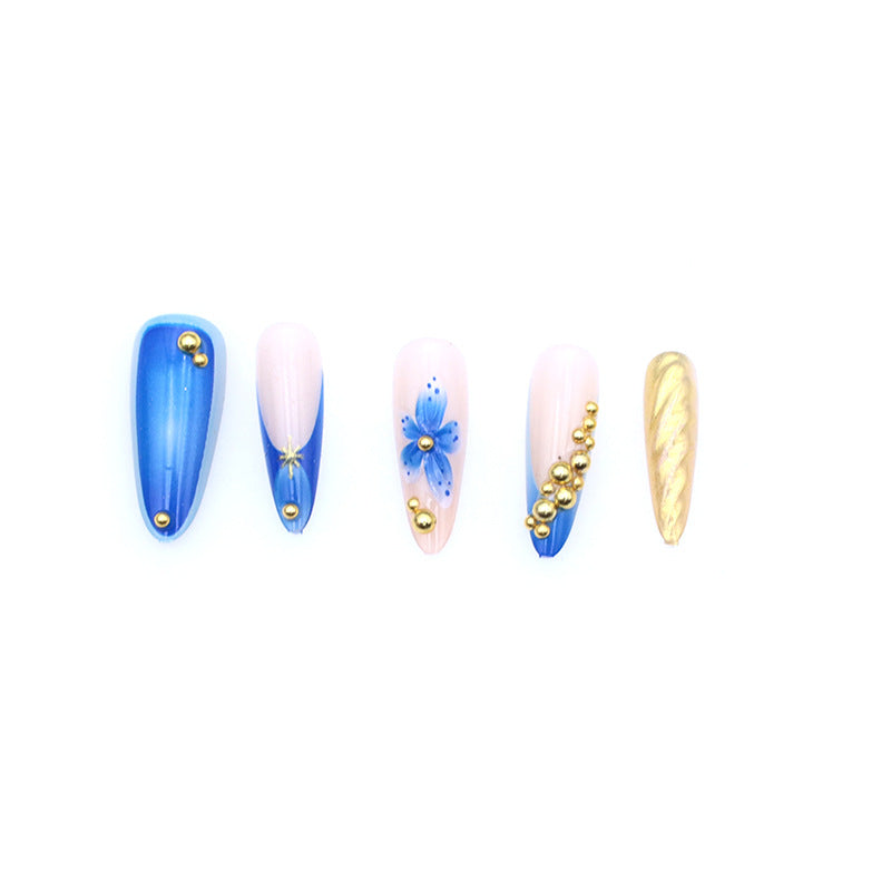 Artistic Flower and Gem Nail Enhancements Stornfield