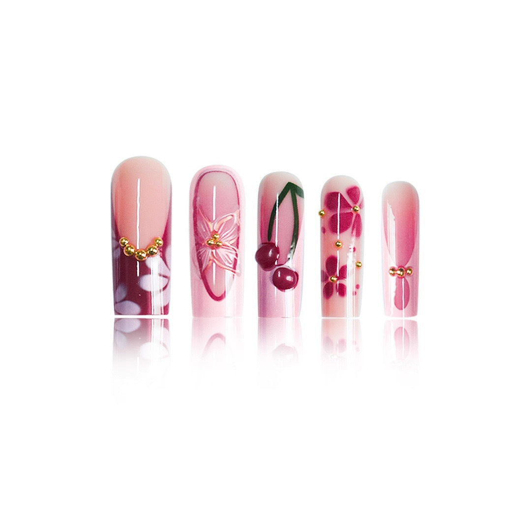 Artistic 3D Gel Nail Extensions Stornfield