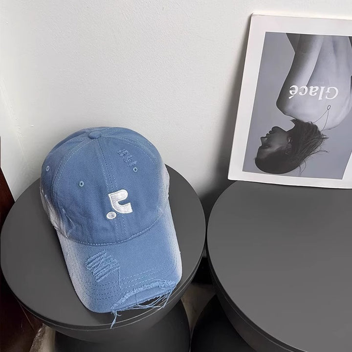 Women's Distressed Denim Baseball Cap Stornfield 1784084028