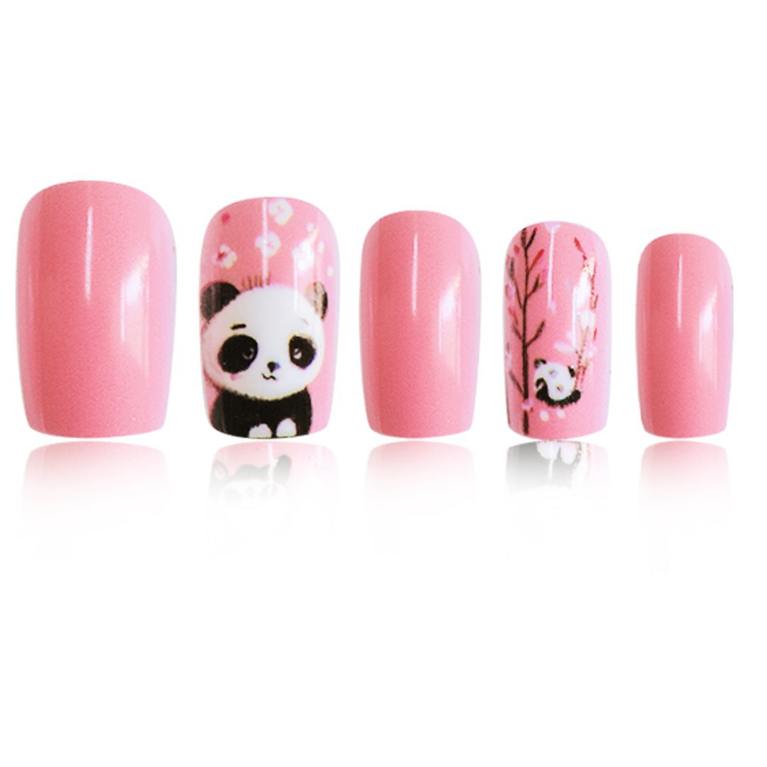 Thematic Panda Art Press-On Nail Set Stornfield