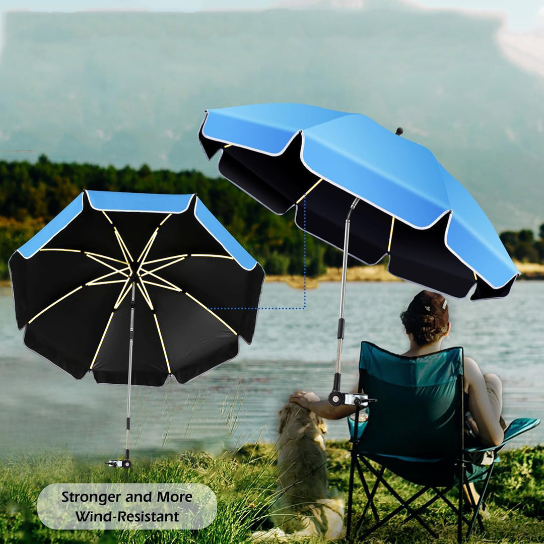 Women’s sturdy beach sunshade umbrella with adjustable mounting system Stornfield