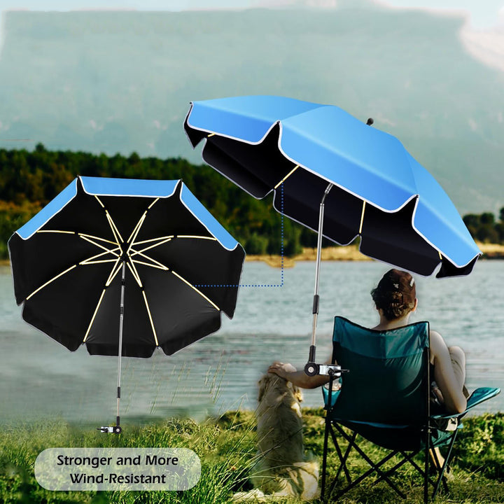 Women’s sturdy beach sunshade umbrella with adjustable mounting system Stornfield