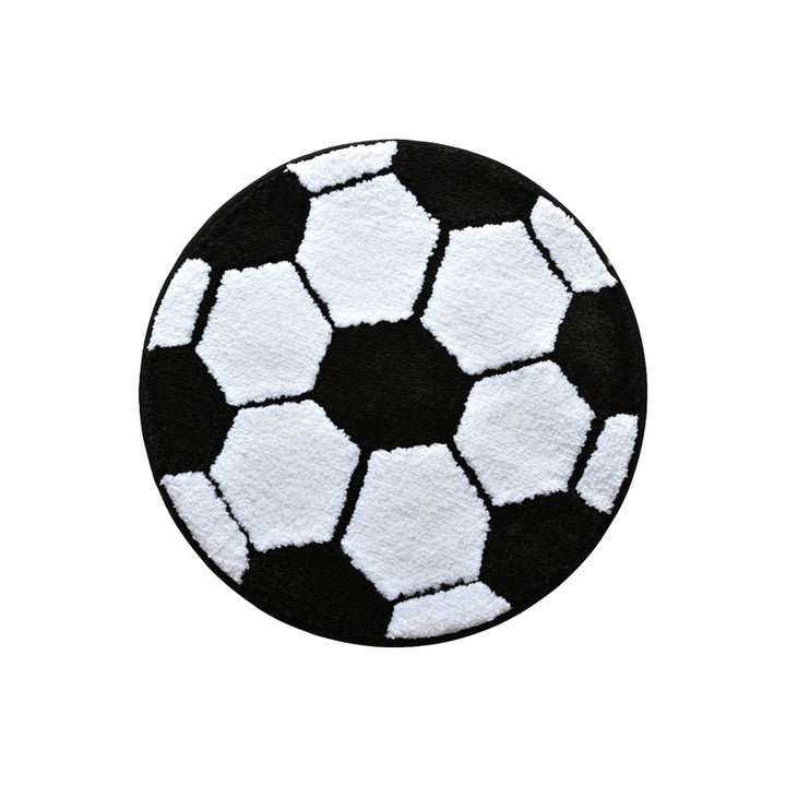Soccer Theme Bath Mat Stornfield