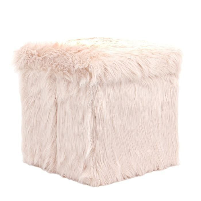 Decorative Plush Ottoman Stornfield