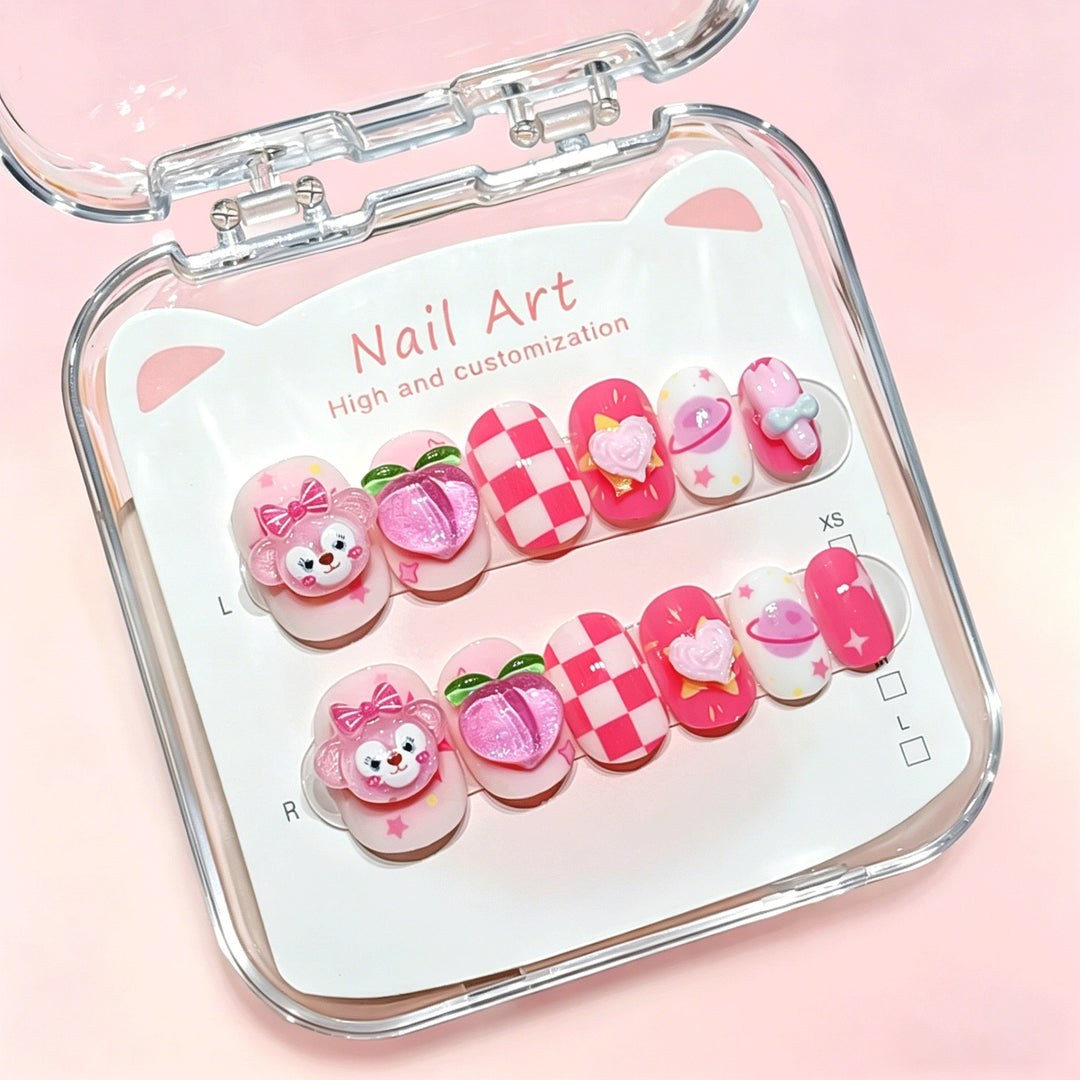 Customized Cartoon-Inspired Press-On Nail Art Set Stornfield