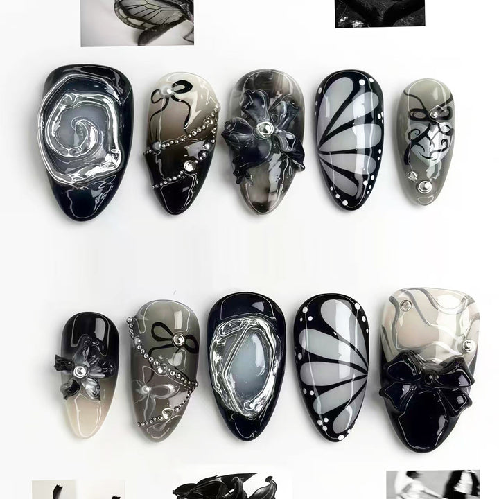 Artistic Gothic Press-On Nail Set