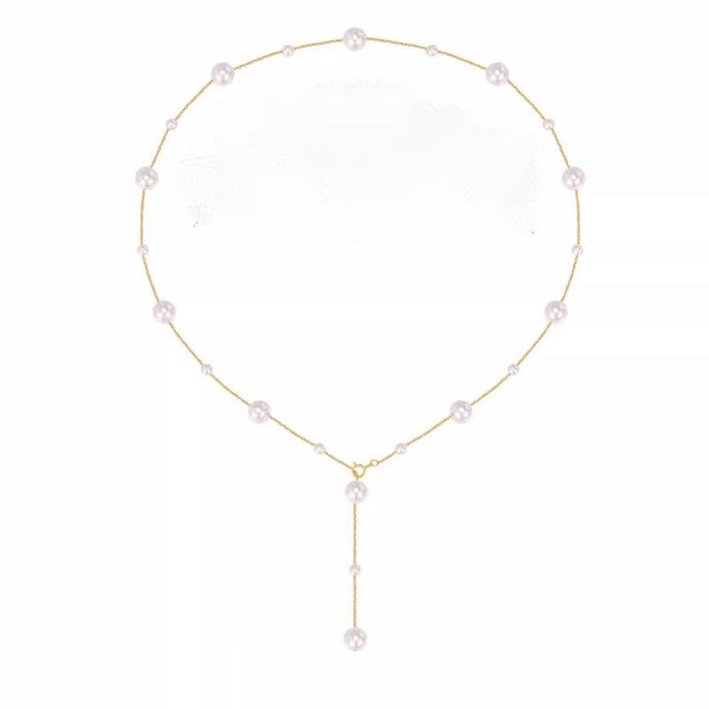 Pearl Drop Lariat Necklace Stornfield