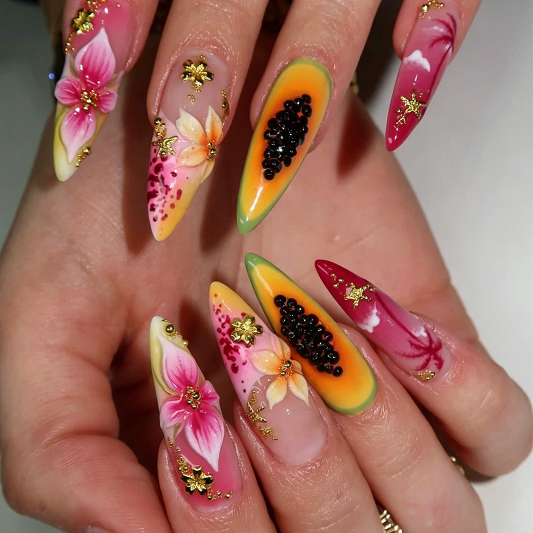 Tropical Floral Nail Art Set Stornfield