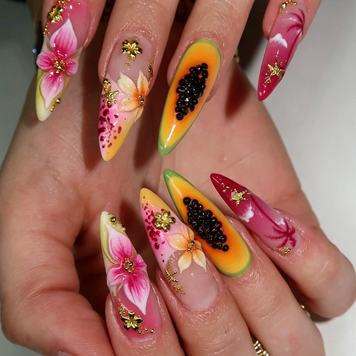 Tropical Floral Nail Art Set Stornfield